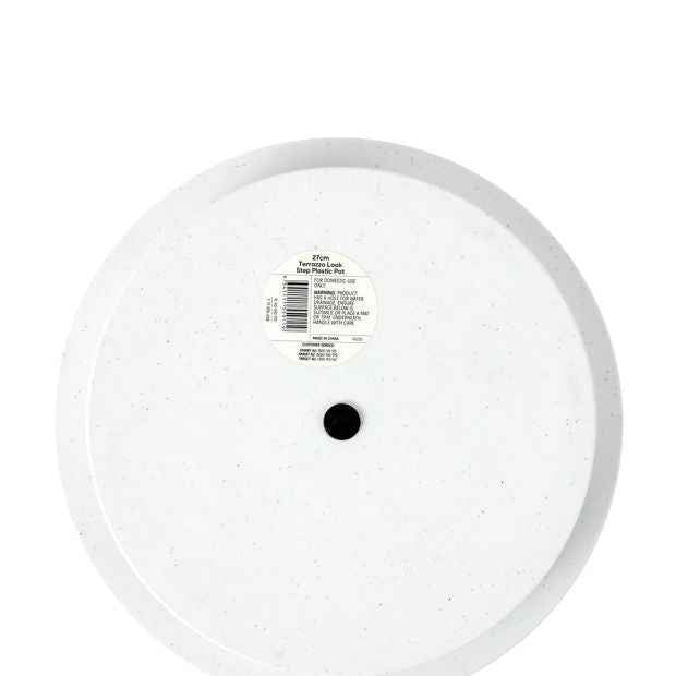Anko 27cm Terrazzo Look Step Plastic Pot