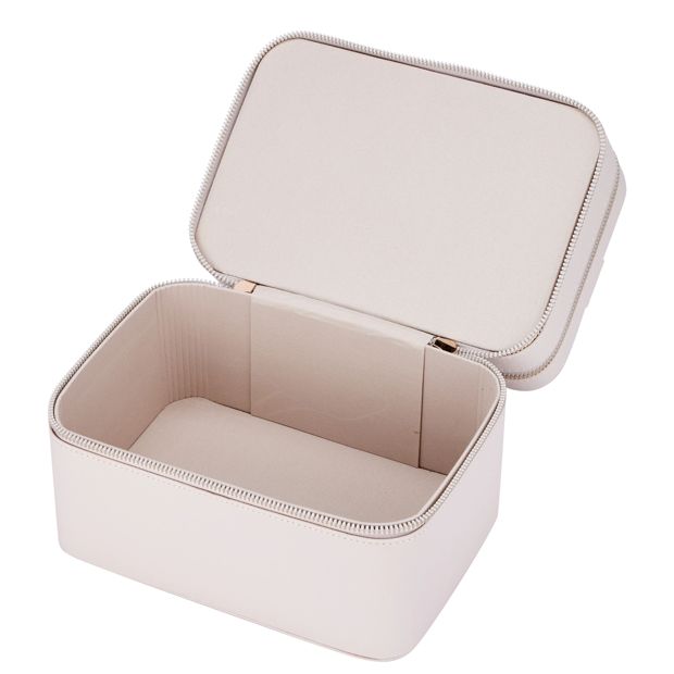 OXX Cosmetics Double Tier Hard Makeup Organiser Case - Beige