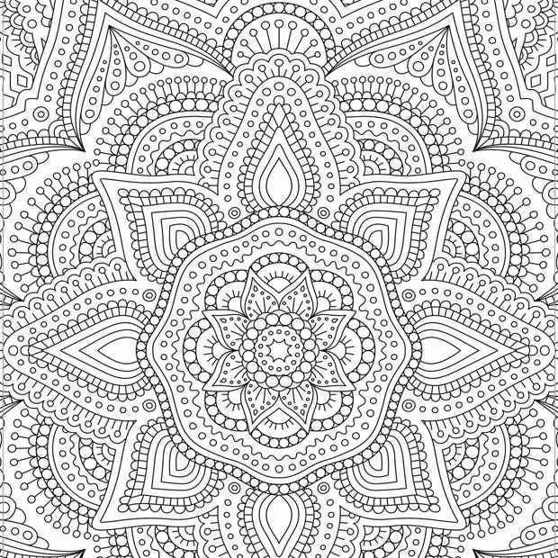 Colour Your Own Mandala Mindful Poster Art - Book