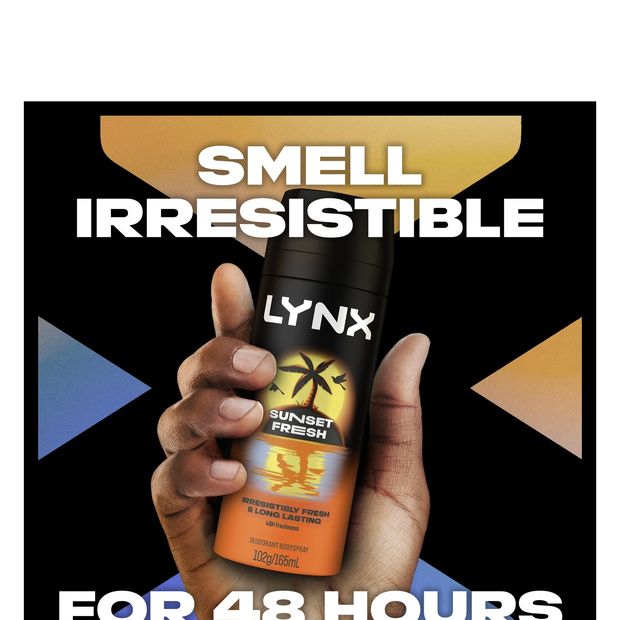 LYNX Sunset Fresh 48H Odour Protection Deodorant Bodyspray 165ml - Mango and Mandarin Scent