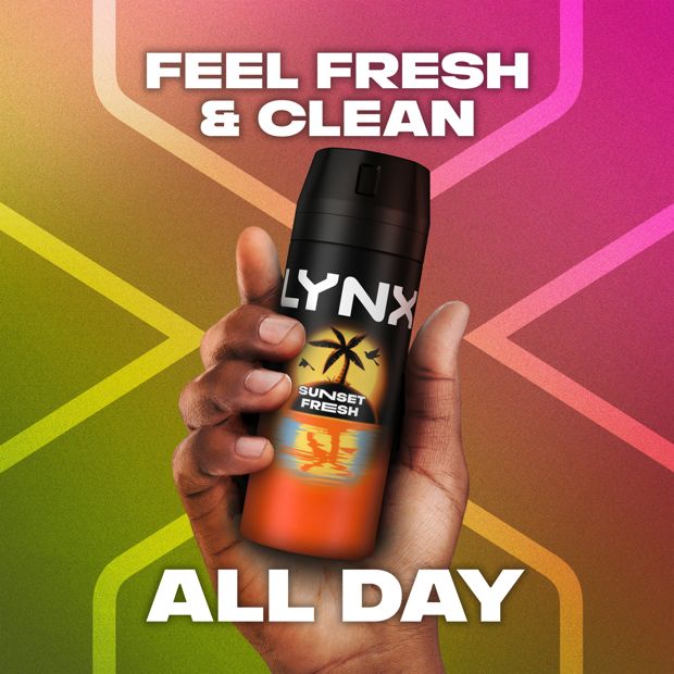 LYNX Sunset Fresh 48H Odour Protection Deodorant Bodyspray 165ml - Mango and Mandarin Scent