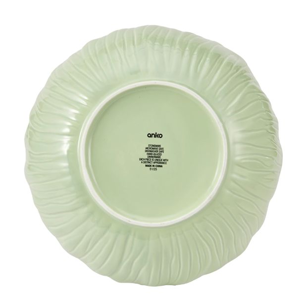 Anko Green Large Floral Bowl