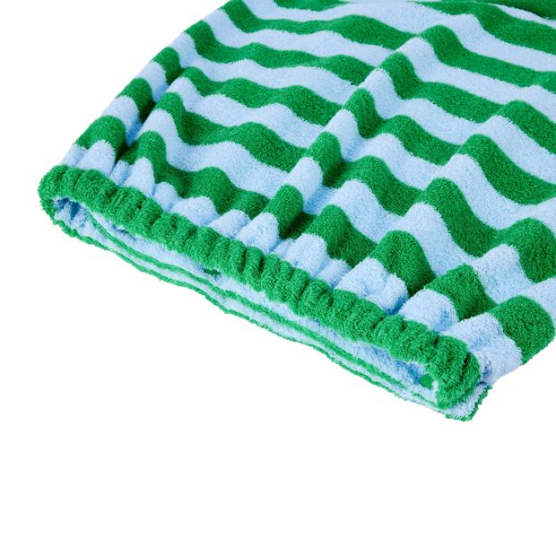 OXX Bodycare Cotton Body Wrap Towel - Blue and Green
