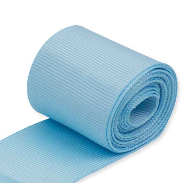 2m Hallmark Grosgrain Wide Ribbon - Baby Blue