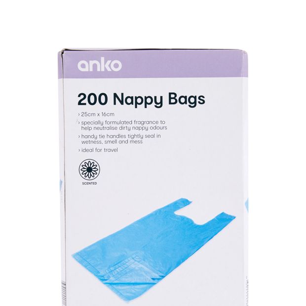Anko 200 Pack Nappy Bags