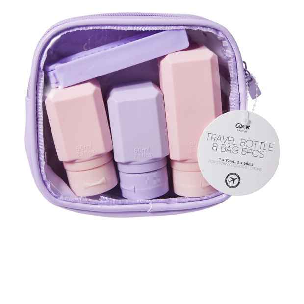 5-Piece Travel Container Set with Bag