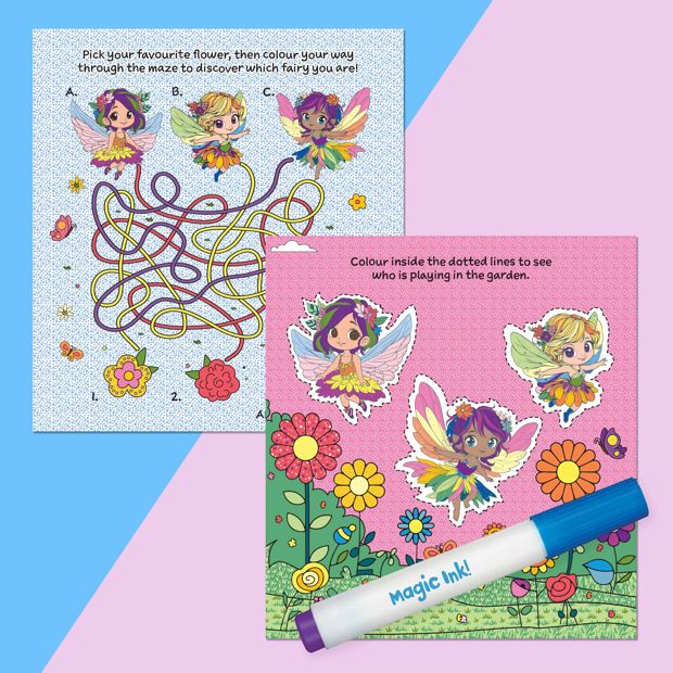 INKredibles Magic Reveal Fairy Garden Mess Free Magic Ink Pictures! - Book
