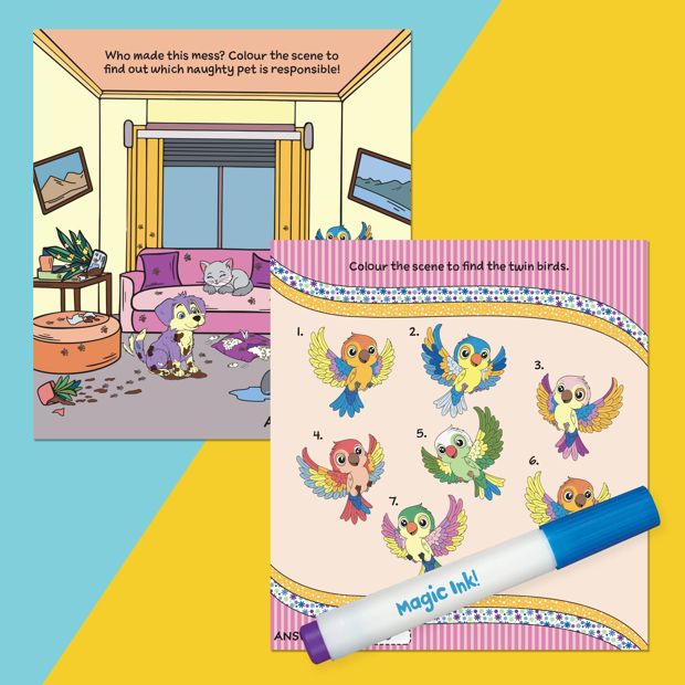 INKredibles Magic Reveal Pet Pals Mess Free Magic Ink Pictures! - Book
