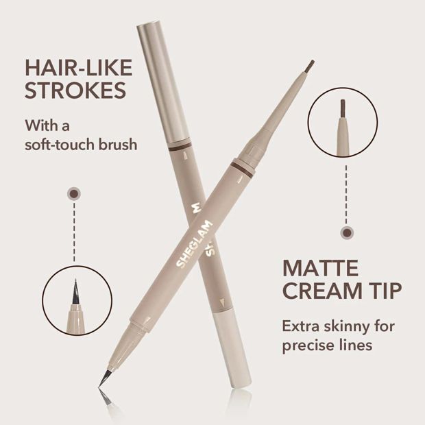 SHEGLAM Brows on Demand 2-in-1 Brow Pencil - Taupe