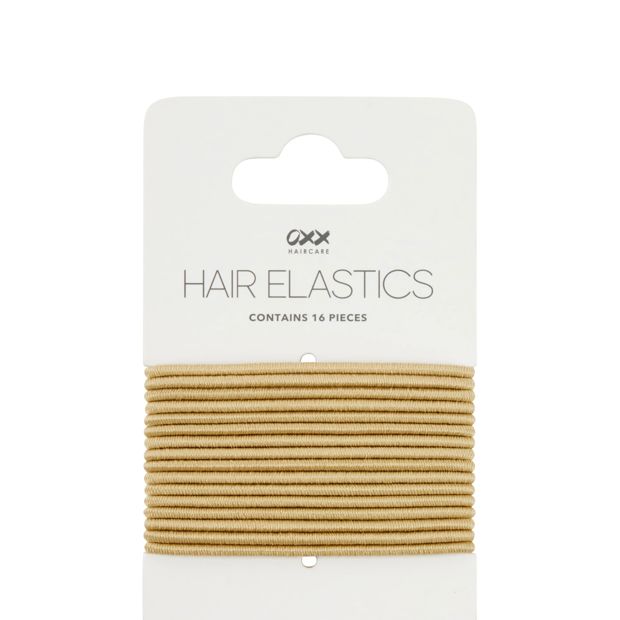 16 Piece Hair Elastics, Blonde - OXX Haircare