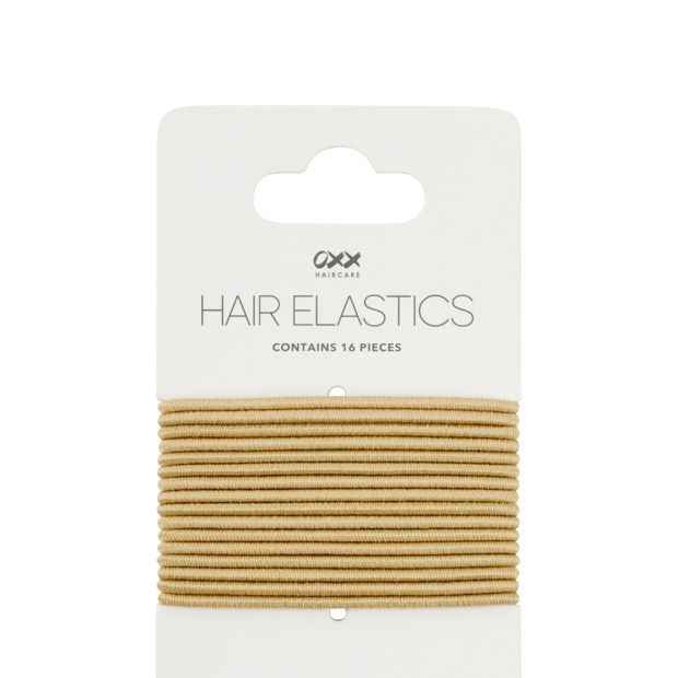 16 Piece Hair Elastics, Blonde - OXX Haircare