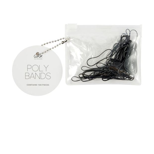 100 Piece Poly Bands - OXX Haircare