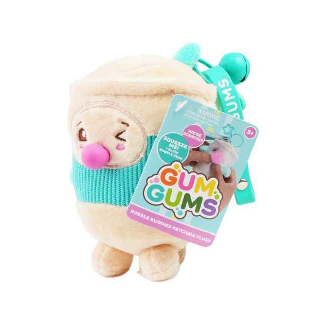 Gum Gums Bubble Buddies Keychain Plush - Assorted