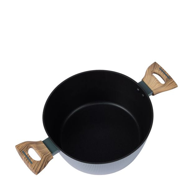 Anko 24cm Linear Wood Look Casserole
