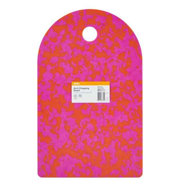 Anko Arch Chopping Board - Orange and Pink