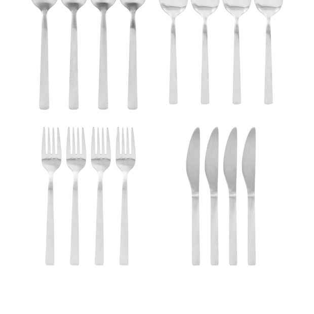 Anko Brushed 16 Piece Cutlery Set