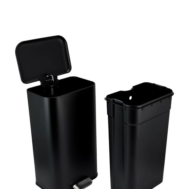Anko 30L Pedal Bin - Black