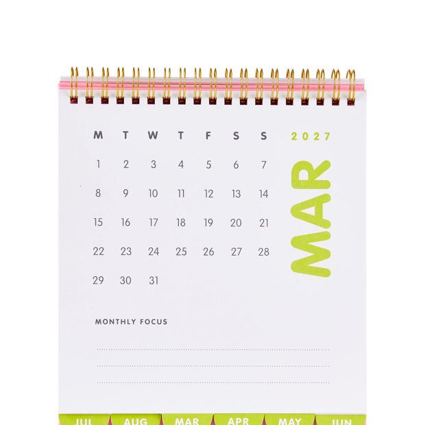 Anko 2027 Leisure Desk Calendar