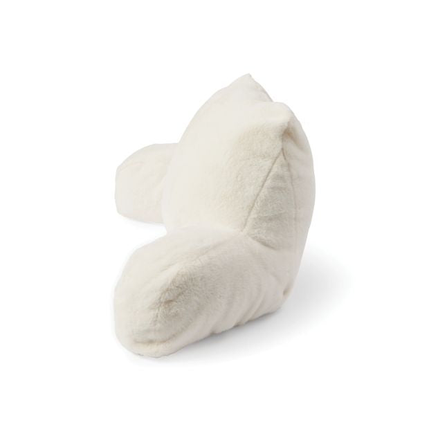 Anko Faux Fur Back Rest Pillow - White