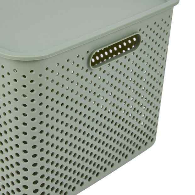 Anko 18L Dot Container - Green