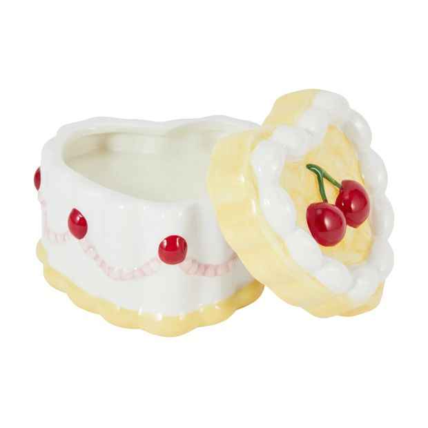 Anko Ceramic Heart Tea Cake Candle
