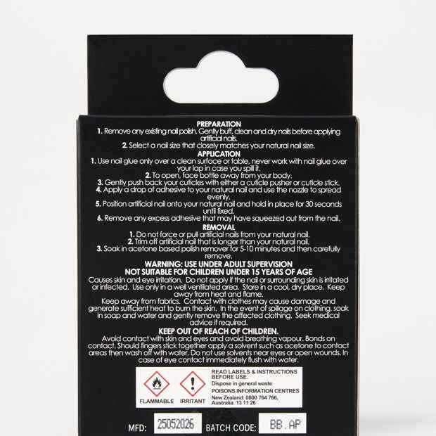 OXX Beauty 24 Pack Artificial Nails with Adhesive, Squareletto Shape - Pink - 3D Heart