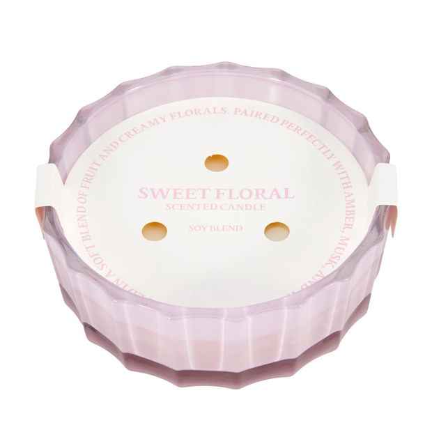 Anko XL Sweet Floral Glass Candle