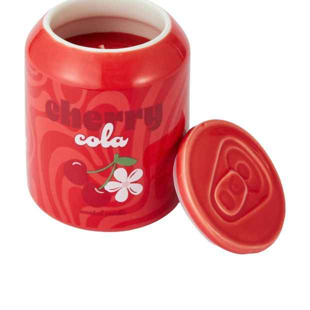 Anko Cherry Cola Soda Ceramic Candle
