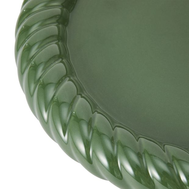 Anko Green Twist Edge Decor Tray