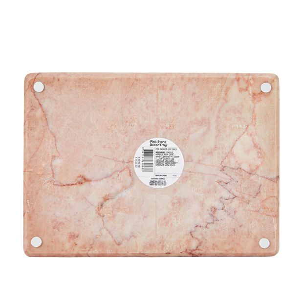 Anko Pink Stone Decor Tray
