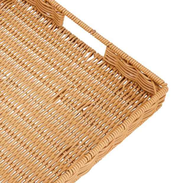 Anko Rattan Look Rectangle Decor Tray