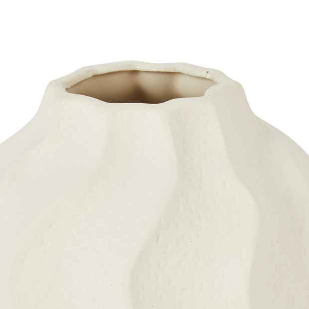 Anko Textured Wavy Ceramic Vase