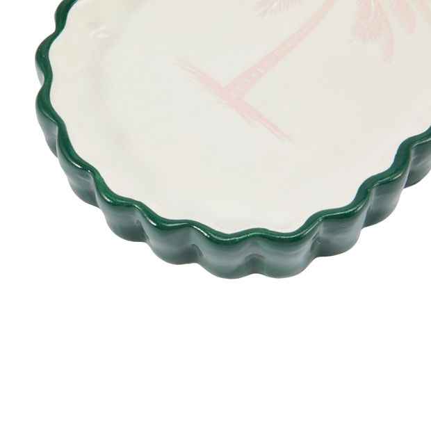 Anko Palm Ceramic Trinket Tray