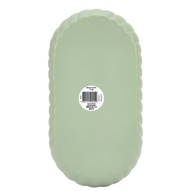 Anko Green Swirl Tray