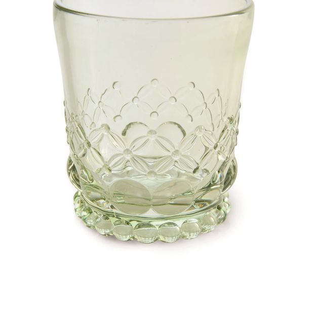 Anko 6 Green Flora Tumbler Glasses