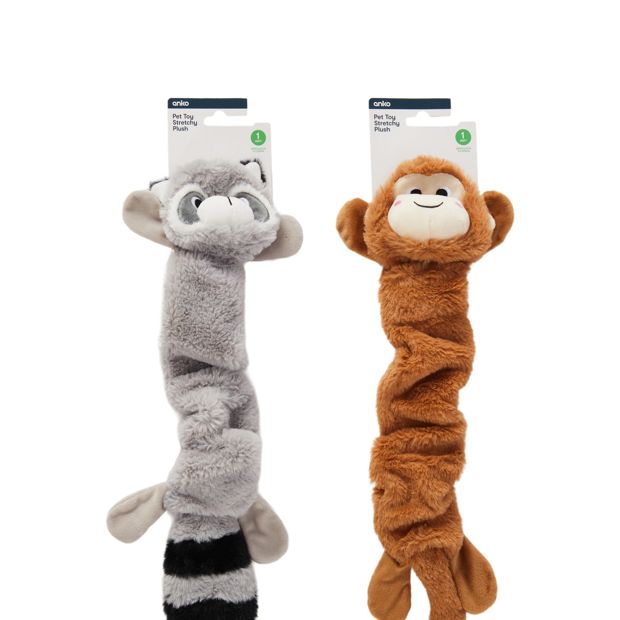 Anko Pet Toy Stretchy Plush - Assorted