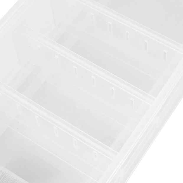 Anko Low Stackable Roller Storage - Clear