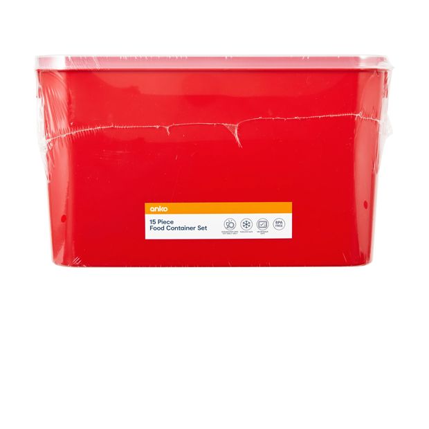 Anko 15 Piece Food Container Set
