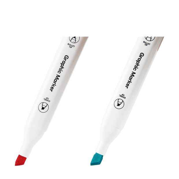 Anko 20 Pack Dual-Tip Markers with Carrying Case - Assorted
