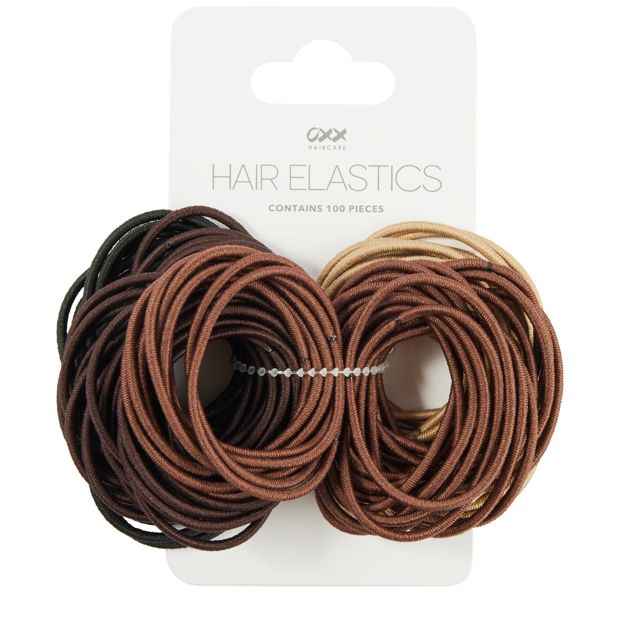 100 Piece Hair Elastics - OXX Haircare