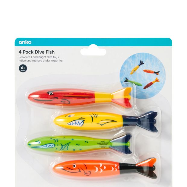 Anko 4 Pack Dive Fish