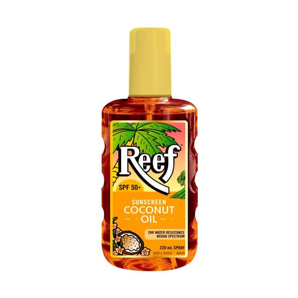REEF SPF50+ COCONUT SUN TAN SPRAY 220ML
