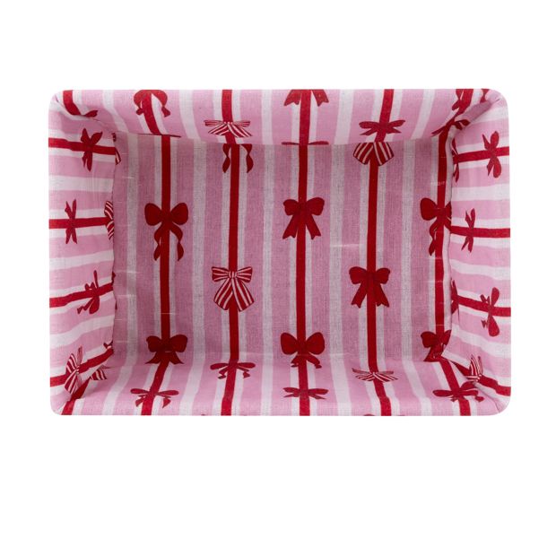 Anko Christmas Basket with Bow Liner