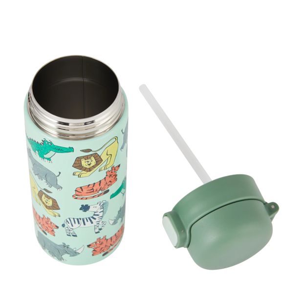 Anko 400ml Double Wall Insulated Cylinder Bottle - Animal