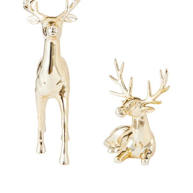 Anko Gold Look Reindeer - Assorted