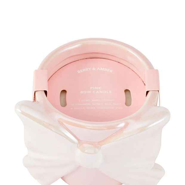 Anko Pink Bow Candle