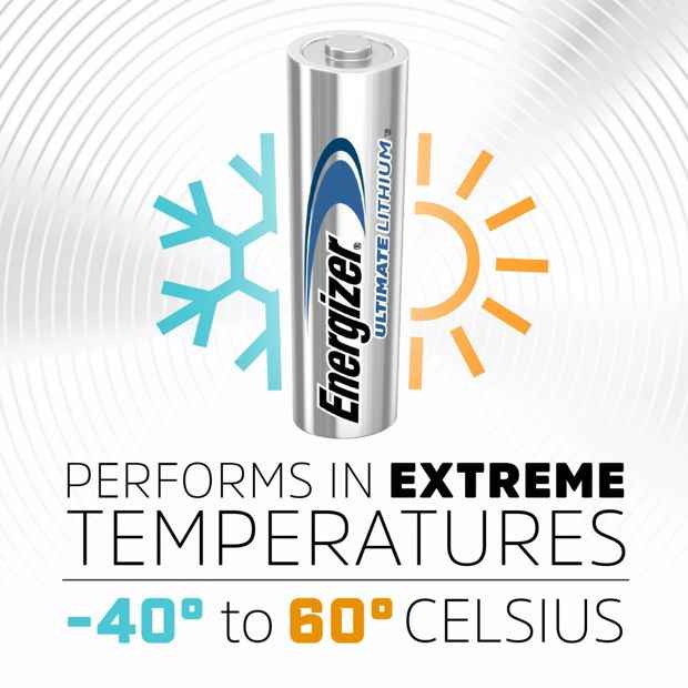 4 Pack Energizer Ultimate AA Lithium Batteries