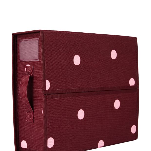 Anko Linen Look Bed Box - Polka Dot