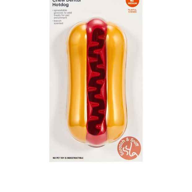 Anko Pet Toy Chew Dental Hotdog