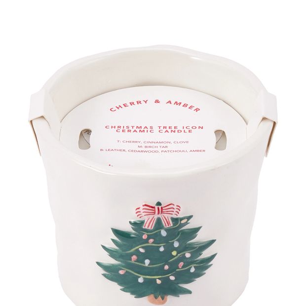 Anko Christmas Tree Icon Ceramic Candle